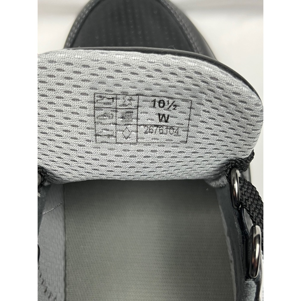 SAS NEW IN BOX Sporty Lux Walking Shoes Women 10.5 W Black Perforated Leather - Picture 10 of 12